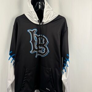 Boombah LB Baseball Hoodie Pullover | Men’s 2XL | Black Blue White Athletic